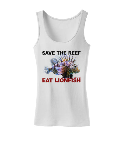 Save the Reef - Eat Lionfish Womens Tank Top-Womens Tank Tops-TooLoud-White-X-Small-Davson Sales