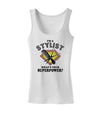 Stylist - Superpower Womens Petite Tank Top-TooLoud-White-X-Small-Davson Sales