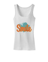 Smile Womens Petite Tank Top White 4XL Tooloud