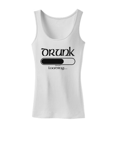 Drunk Loading Bar Womens Tank Top by TooLoud-Womens Tank Tops-TooLoud-White-X-Small-Davson Sales