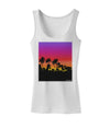 Palm Trees and Sunset Design Womens Tank Top by TooLoud-Womens Tank Tops-TooLoud-White-X-Small-Davson Sales