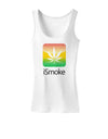 iSmoke Logo - Marijuana Leaf Womens Tank Top-Womens Tank Tops-TooLoud-White-X-Small-Davson Sales