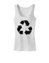 Recycle Black and White Womens Tank Top by TooLoud-Womens Tank Tops-TooLoud-White-X-Small-Davson Sales