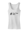 Personalized Hashtag Womens Tank Top by TooLoud-Womens Tank Tops-TooLoud-White-X-Small-Davson Sales