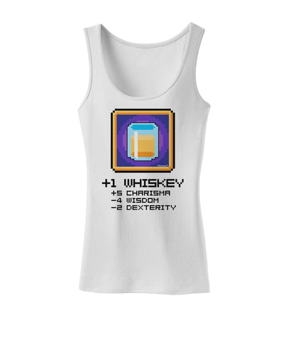 Pixel Whiskey Item Womens Petite Tank Top-TooLoud-White-X-Small-Davson Sales