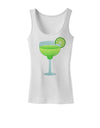 Green Margarita with Lime - Cinco de Mayo Womens Tank Top by TooLoud-Womens Tank Tops-TooLoud-White-X-Small-Davson Sales