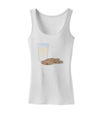 Milk and Cookies Design Womens Tank Top-Womens Tank Tops-TooLoud-White-X-Small-Davson Sales