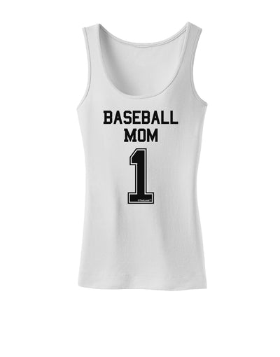 Baseball Mom Jersey Womens Tank Top-Womens Tank Tops-TooLoud-White-X-Small-Davson Sales