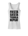 Fiesta Siesta Tequila Repeat Womens Tank Top by TooLoud-Womens Tank Tops-TooLoud-White-X-Small-Davson Sales