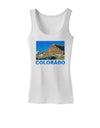 Colorado Snowy Mountains Text Womens Tank Top-Womens Tank Tops-TooLoud-White-X-Small-Davson Sales