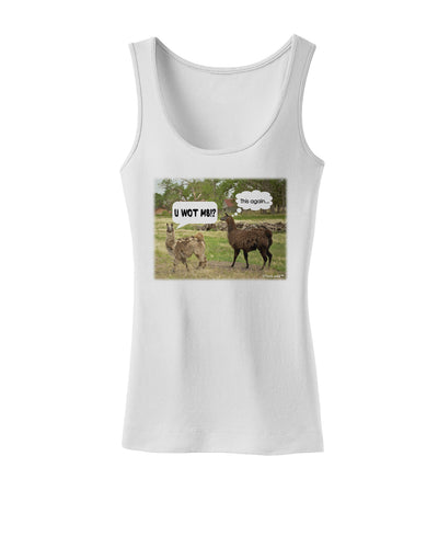 Angry Standing Llamas Womens Petite Tank Top by TooLoud-TooLoud-White-X-Small-Davson Sales