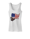 American Roots Design - American Flag Womens Tank Top by TooLoud-Womens Tank Tops-TooLoud-White-X-Small-Davson Sales