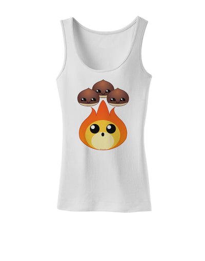 Cute Chestnuts Roasting - Christmas Womens Tank Top-Womens Tank Tops-TooLoud-White-X-Small-Davson Sales