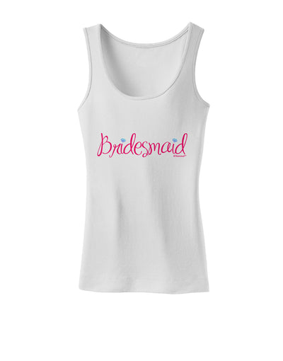 Bridesmaid Design - Diamonds - Color Womens Tank Top-Womens Tank Tops-TooLoud-White-X-Small-Davson Sales