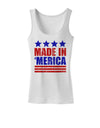 Made in Merica - Stars and Stripes Color Design Womens Tank Top-Womens Tank Tops-TooLoud-White-X-Small-Davson Sales