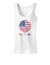 American Flag Scribble Womens Tank Top-Womens Tank Tops-TooLoud-White-X-Small-Davson Sales