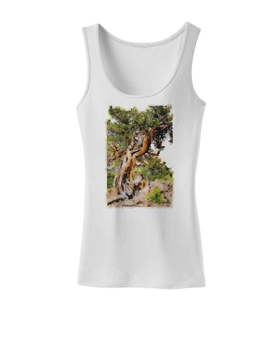 Bristlecone Pines Womens Petite Tank Top-TooLoud-White-X-Small-Davson Sales