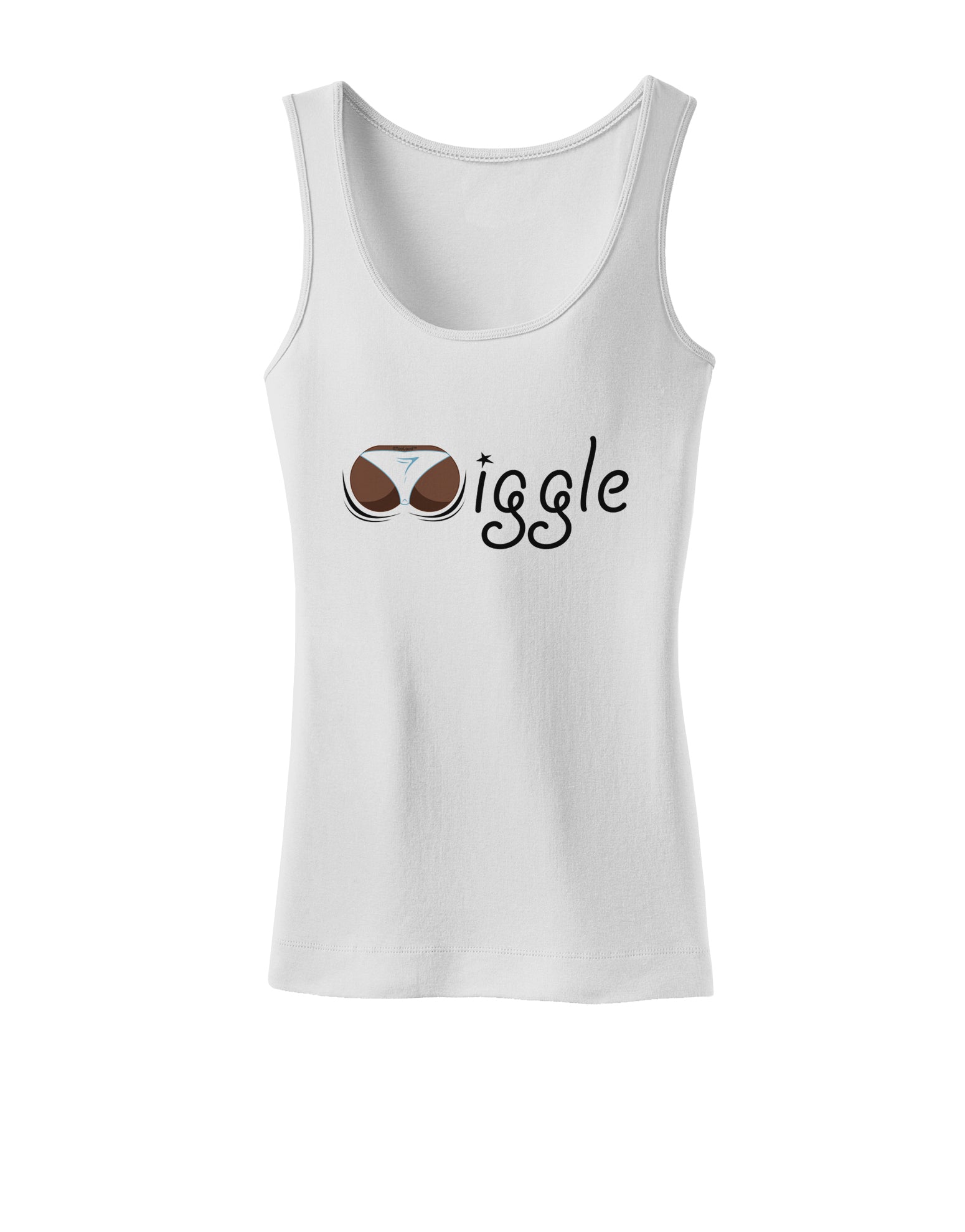 Wiggle - Twerk Dark Womens Tank Top-Womens Tank Tops-TooLoud-White-X-Small-Davson Sales