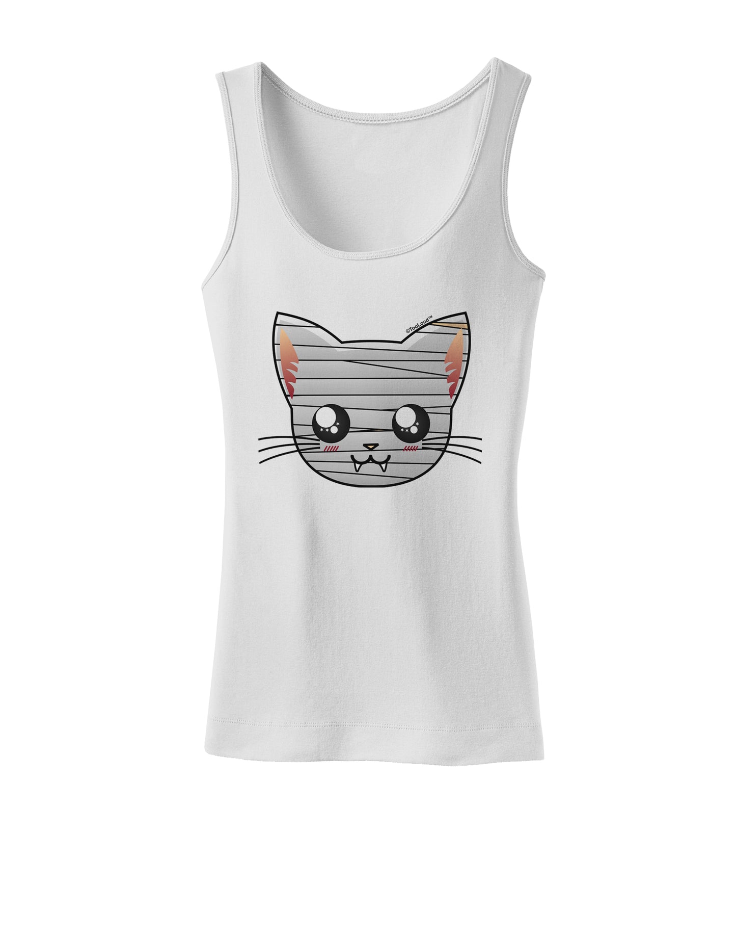 Mummy Kitty Womens Petite Tank Top by TooLoud-TooLoud-White-X-Small-Davson Sales