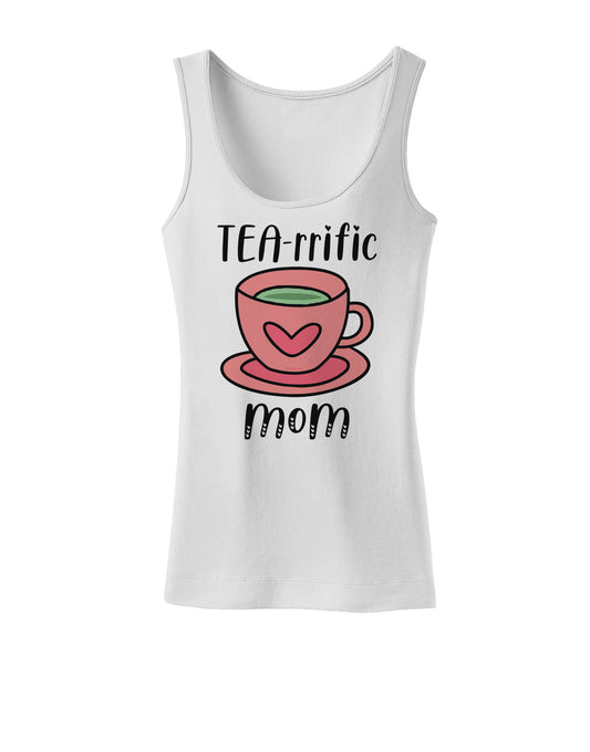 TEA-RRIFIC Mom Womens Petite Tank Top-Womens Tank Tops-TooLoud-White-X-Small-Davson Sales