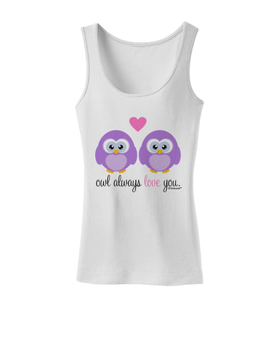 Owl Always Love You - Purple Owls Womens Tank Top by TooLoud-Womens Tank Tops-TooLoud-White-X-Small-Davson Sales
