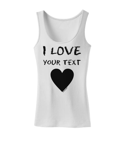 Personalized I Love Customized Womens Tank Top-Womens Tank Tops-TooLoud-White-X-Small-Davson Sales