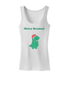 Merry Rexmas T-Rex Dinosaur Christmas Womens Tank Top-Womens Tank Tops-TooLoud-White-X-Small-Davson Sales