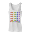 Pandamonium Rainbow Pandas Womens Tank Top by TooLoud-Womens Tank Tops-TooLoud-White-X-Small-Davson Sales