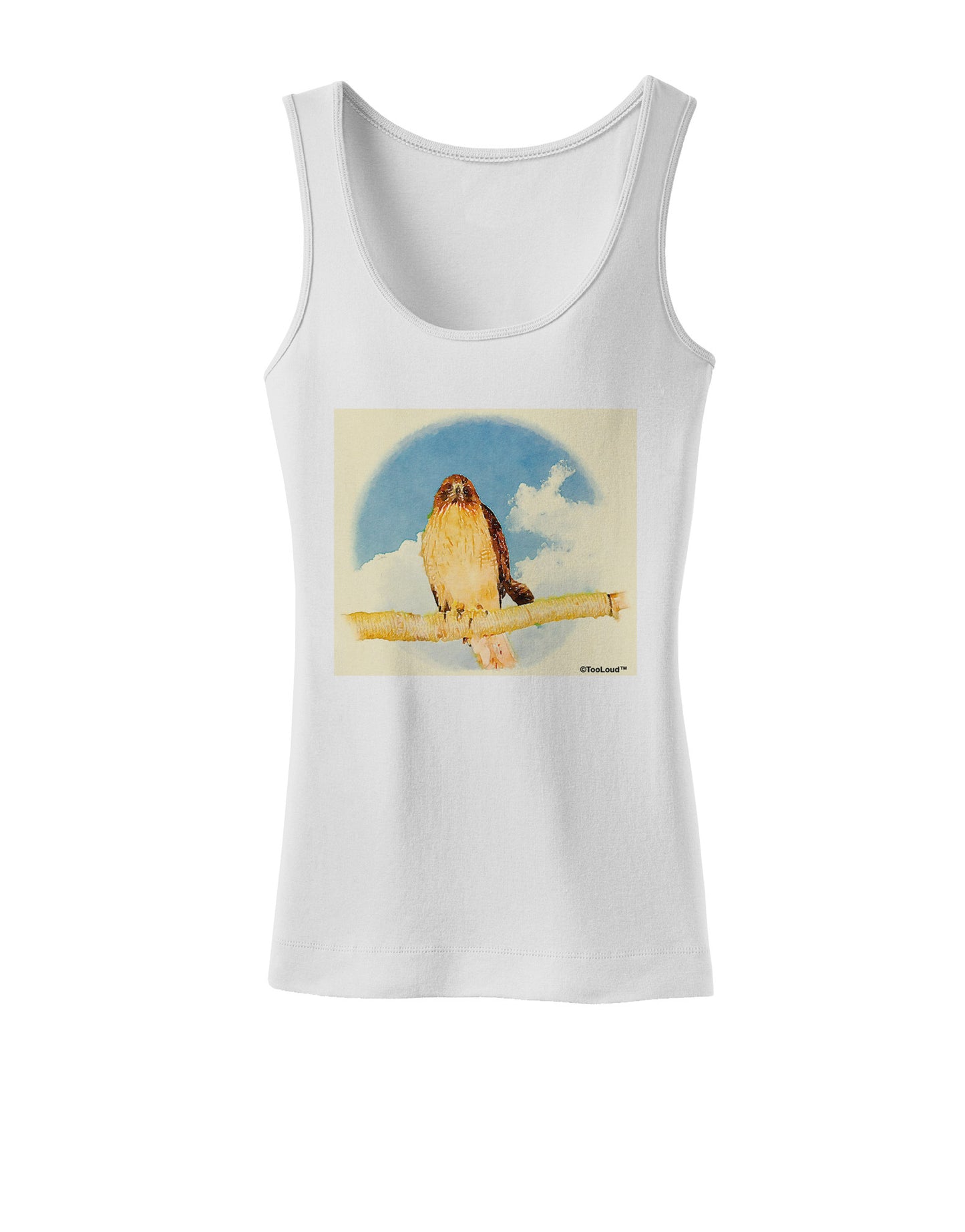 Red-tailed Hawk Womens Tank Top-Womens Tank Tops-TooLoud-White-X-Small-Davson Sales