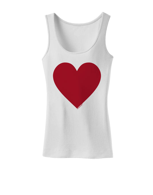 Big Red Heart Valentine's Day Womens Tank Top-Womens Tank Tops-TooLoud-White-X-Small-Davson Sales