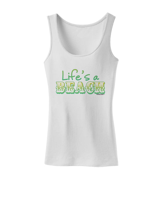 Lifes a Beach Color Womens Tank Top by TooLoud-Womens Tank Tops-TooLoud-White-X-Small-Davson Sales