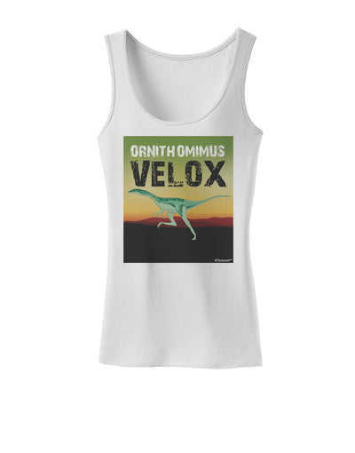 Ornithomimus Velox - With Name Womens Tank Top by TooLoud-Womens Tank Tops-TooLoud-White-X-Small-Davson Sales