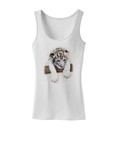 Leopard Cub Womens Tank Top-Womens Tank Tops-TooLoud-White-X-Small-Davson Sales