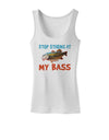 Stop Staring At My Bass Womens Tank Top-Womens Tank Tops-TooLoud-White-X-Small-Davson Sales