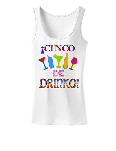 Cinco de Drinko! Womens Tank Top-Womens Tank Tops-TooLoud-White-X-Small-Davson Sales