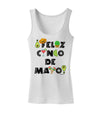 Feliz Cinco de Mayo - Fiesta Icons Womens Tank Top by TooLoud-Womens Tank Tops-TooLoud-White-X-Small-Davson Sales