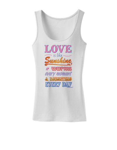 Love is like Sunshine - Quote Womens Tank Top-Womens Tank Tops-TooLoud-White-X-Small-Davson Sales