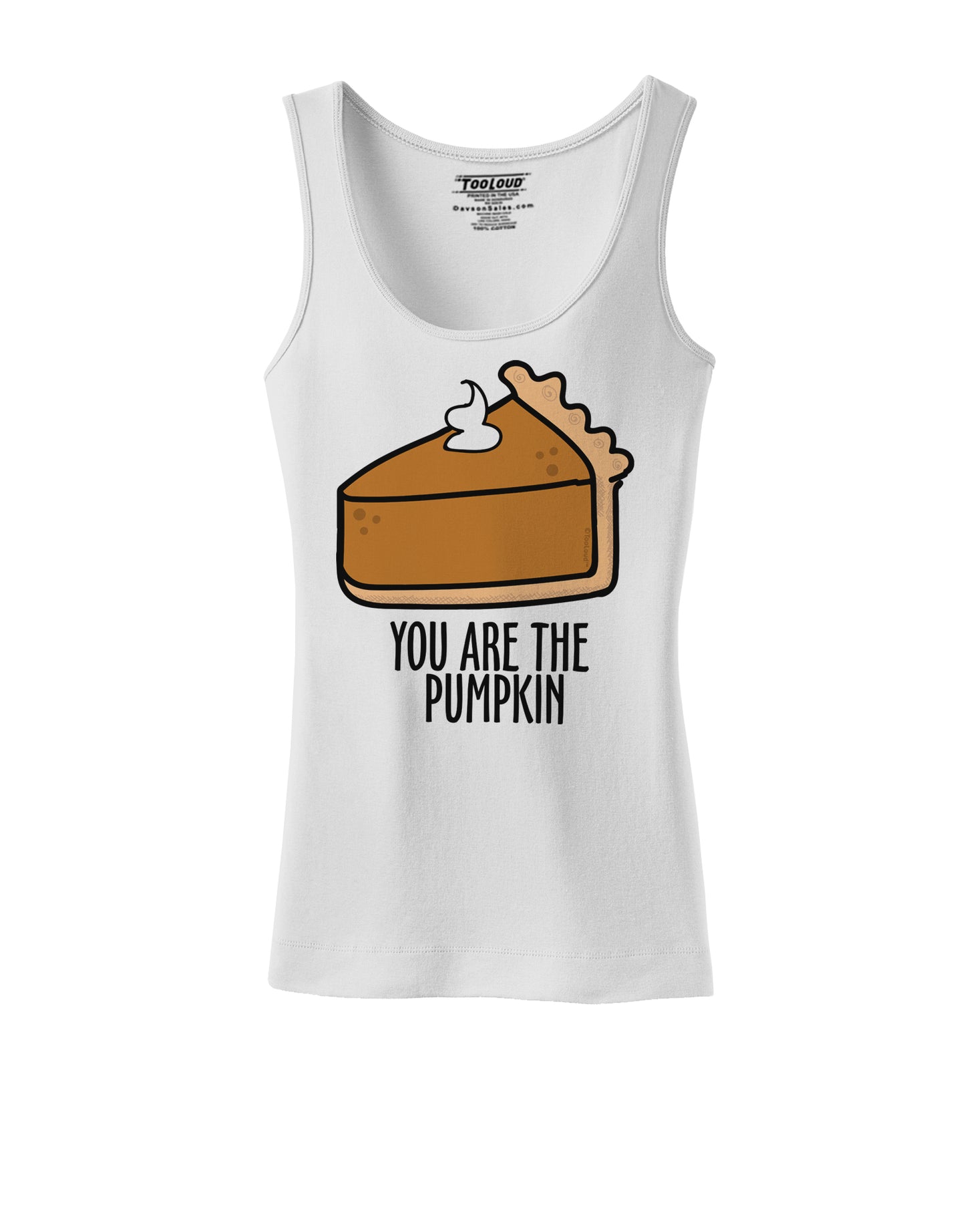 You are the PUMPKIN Womens Petite Tank Top-Womens Tank Tops-TooLoud-White-X-Small-Davson Sales
