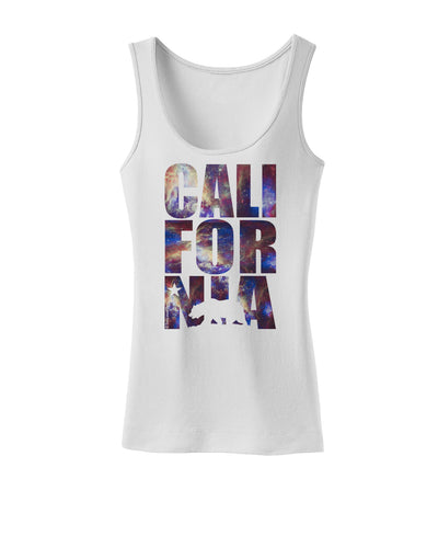 California Republic Design - Space Nebula Print Womens Tank Top by TooLoud-Womens Tank Tops-TooLoud-White-X-Small-Davson Sales