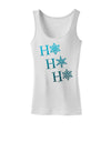 Ho Ho Ho Snowflakes Womens Tank Top-Womens Tank Tops-TooLoud-White-X-Small-Davson Sales