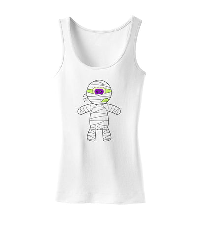 Cute Mummy Halloween Womens Tank Top-Womens Tank Tops-TooLoud-White-X-Small-Davson Sales