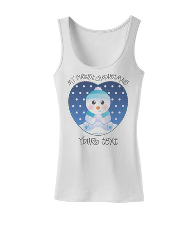 Personalized My First Christmas Snowbaby Blue Womens Tank Top-Womens Tank Tops-TooLoud-White-X-Small-Davson Sales