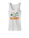 Eat Drink Scary Green Womens Tank Top-Womens Tank Tops-TooLoud-White-X-Small-Davson Sales