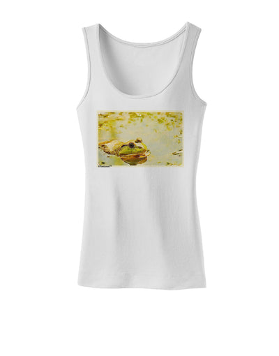 Bullfrog In Watercolor Womens Petite Tank Top by TooLoud-TooLoud-White-X-Small-Davson Sales