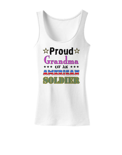 Proud Grandma of an American Soldier Womens Tank Top-Womens Tank Tops-TooLoud-White-X-Small-Davson Sales