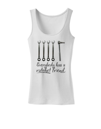 Ratchet Friend Womens Tank Top-Womens Tank Tops-TooLoud-White-X-Small-Davson Sales