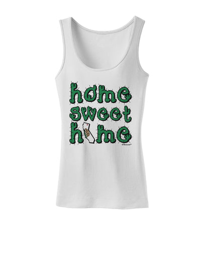 Home Sweet Home - California - Cactus and State Flag Womens Tank Top by TooLoud
