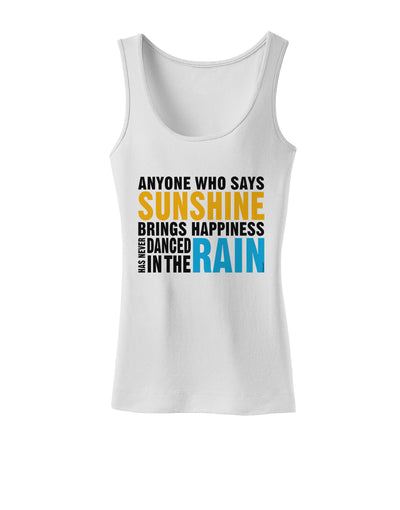 Anyone Who Says Sunshine Inspirational Quote Womens Tank Top-Womens Tank Tops-TooLoud-White-X-Small-Davson Sales