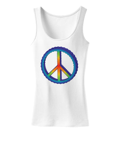 Rainbow Peace Womens Tank Top-Womens Tank Tops-TooLoud-White-X-Small-Davson Sales