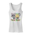 Tacos Rule Taco Cat Design Womens Tank Top by TooLoud-Womens Tank Tops-TooLoud-White-X-Small-Davson Sales